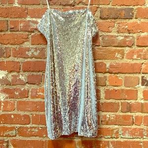 Motel silver sequin Mini